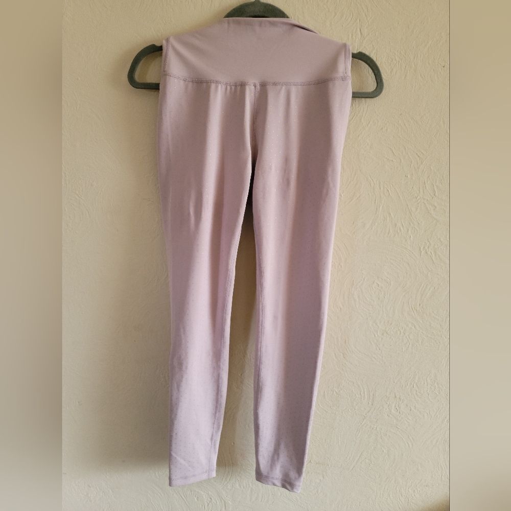 ALLFENIX 7/8 Leggings , Twilight Blush (blush with tiny gold stars/dots), Size M - Picture 8 of 10
